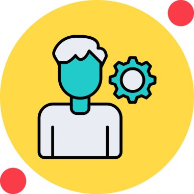 kişisel beceri simgesi, vektör illüstrasyonu basit tasarım