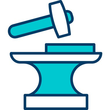 Demirci. Web simgesi basit illüstrasyon          