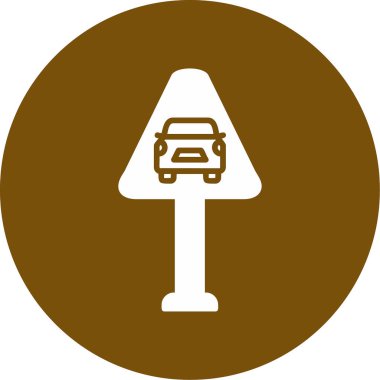 Trafik işareti simgesi Web illüstrasyonu