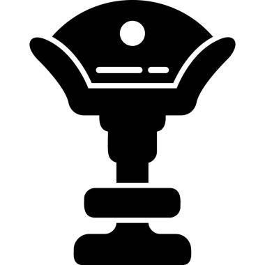 Yüksek Sandalye Ağ simgesi, vektör illüstrasyonu