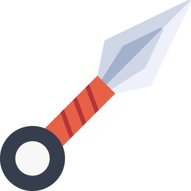 Bir Kunai simgesinin vektör çizimi