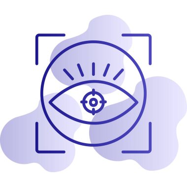 vizyon web simgesi, vektör illüstrasyonu 