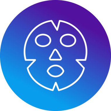Yüz maskesi web simgesi, vektör illüstrasyonu