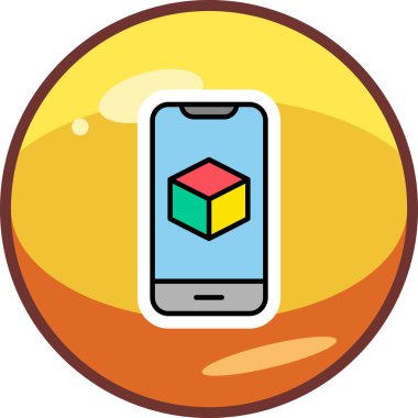 Görüntüde Artırılmış Gerçeklik simgesine sahip akıllı telefon 