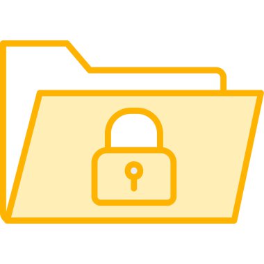 Güvenli Veri Web simgesi vektör illüstrasyonu 