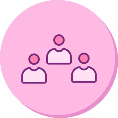 Adaylar web simgesi vektör illüstrasyonu 