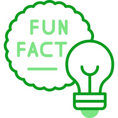 Eğlenceli Gerçekler konuşma balonu web simgesi, vektör illüstrasyonu