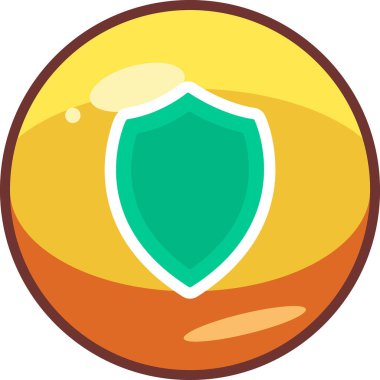 Ağ için koruma kalkanı vektör simgesi 