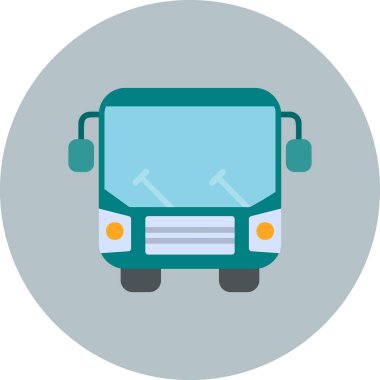 bus simgesi vektör illüstrasyonu