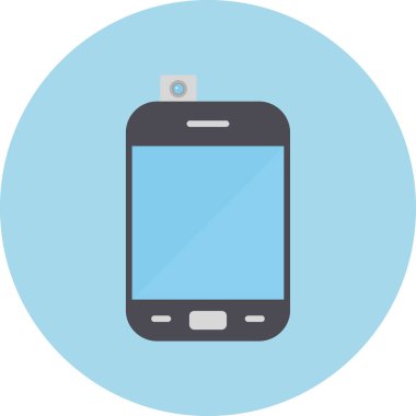 Smartphone web simgesi, vektör çizim 