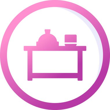 Mutfak ikonu. yemek illüstrasyonu 