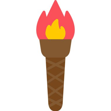 Meşalede yanan alev.