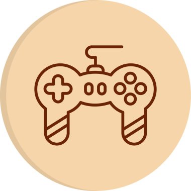 joystick web simgesi basit illüstrasyon 