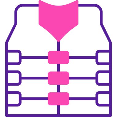 Can yeleği. Web simgesi basit illüstrasyon