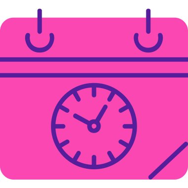 Zamanlama simgesi, vektör illüstrasyonu