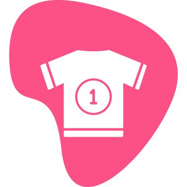 t-shirt simgesi, vektör illüstrasyonu 