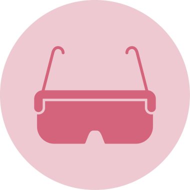 Gözlük. Web simgesi basit illüstrasyon 