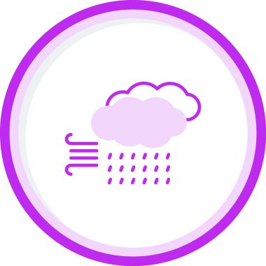 Storm Web simgesi, vektör illüstrasyonu 