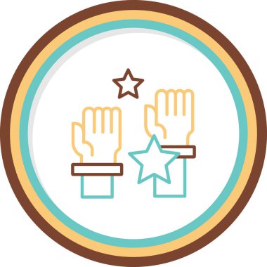 Hesap edilebilir web simgesi vektör illüstrasyonu 