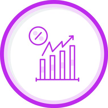 Büyüme Hızı simgesi, vektör illüstrasyonu       