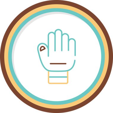 El hareketi simgesi, vektör illüstrasyonu 