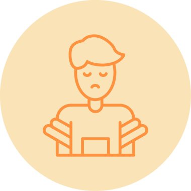 Kolları havada yüzen adam, vektör illüstrasyonu basit tasarım