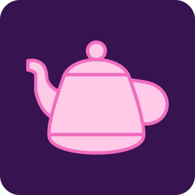 Vektör illüstrasyonu, çaydanlık ağı simgesi 