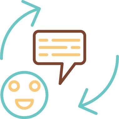 Geribildirim simgesi vektör yanılsaması