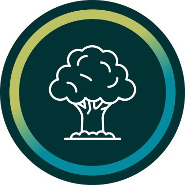 Ağaç. Web simgesi basit illüstrasyon 