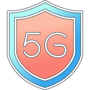 İnternet simgesinin 5g vektör illüstrasyonu 