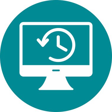 Tarih web simgesi. Basit resimleme