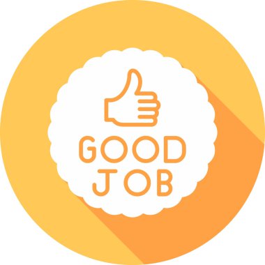 Başparmağı havada iyi iş işareti, vektör illüstrasyonu                