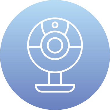 Web kamera simge vektör çizim