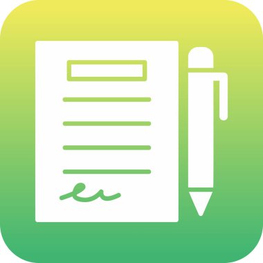 Kalem simgesi çizimi olan planlayıcı