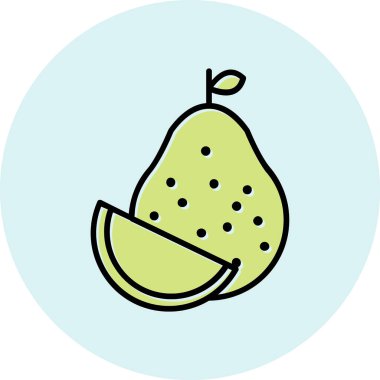  Pomelo web simgesi vektör illüstrasyonu