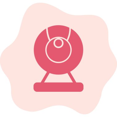 Web kamera simge vektör çizim