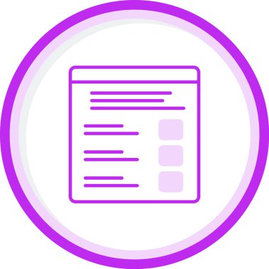 Quiz web simgesi vektör illüstrasyonu