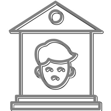 ev simgesi vektör illüstrasyonu 