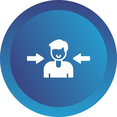 Oklu adam, vektör illüstrasyonu 