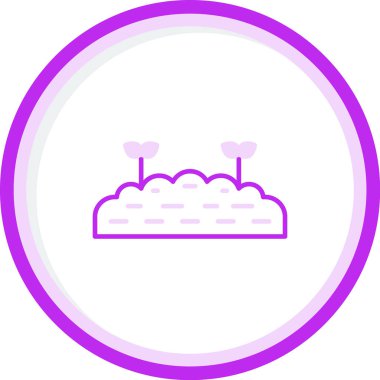 Toprak simgesinin vektör illüstrasyonu 