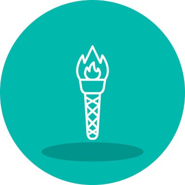 Meşalede yanan alev.