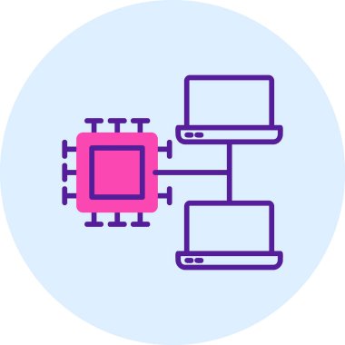 veri paylaşım simgesi. vektör illüstrasyonu        