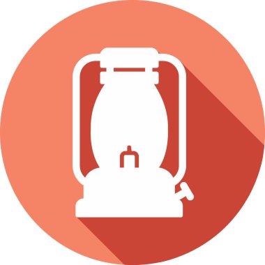 Gaz Lambası simgesinin vektör illüstrasyonu