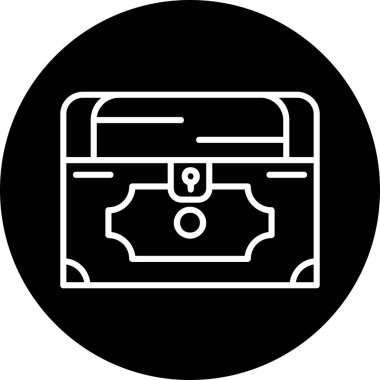 Göğüs simgesi, vektör illüstrasyonu basit tasarım