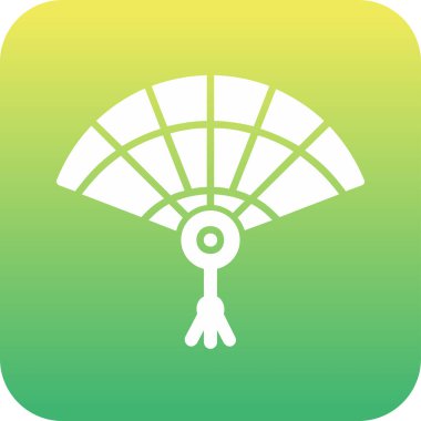 Çin fan web simgesi basit tasarım            