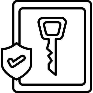 Simge Basit Vektör Resmini Güvene Al