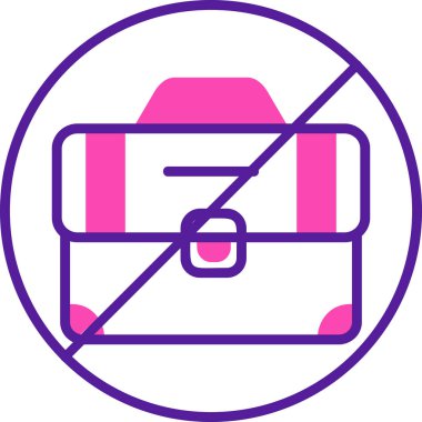 İşsizlik simgesi, vektör illüstrasyonu 