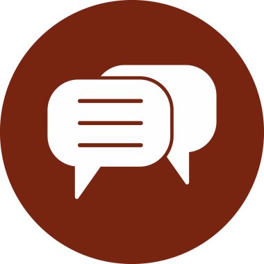 Sohbet simgesi vektör illüstrasyonu 
