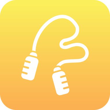 atlama ipi web simgesi, illüstrasyon vektör