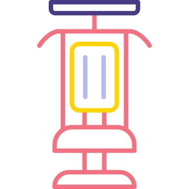 Modern Gym Machine simgesinin vektör çizimi         